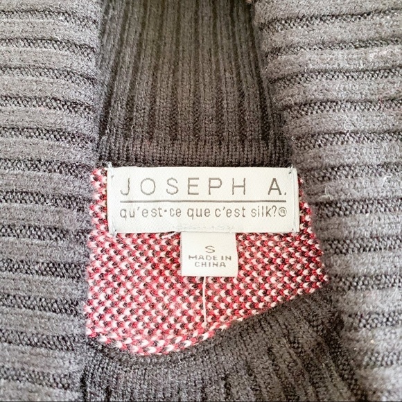 JOSEPH A. Patterned Turtleneck Poncho Sweaters - Picture 5 of 7